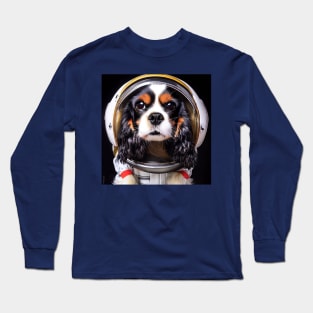 King Charles Cavalier in Space Long Sleeve T-Shirt